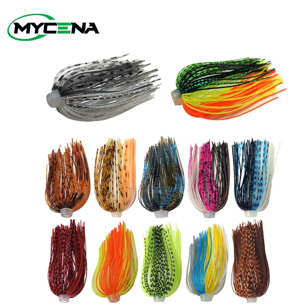 3 à 10 pcs Skirts Silicone 88 Strands 64mm - Jupes élastiques parapluie pour buzzbaits spinnerbaits
