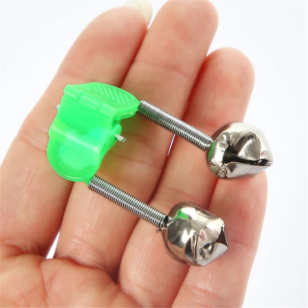 Lot de 5 clochettes de qualité pour canne à pêche - Détecteur de touche avec pince de fixation