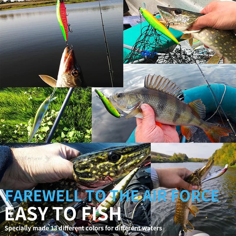 Leurre pêche leurre minnow wobbleur 10g 9.8cm pour truite brochet prédateur qualité professionnelle