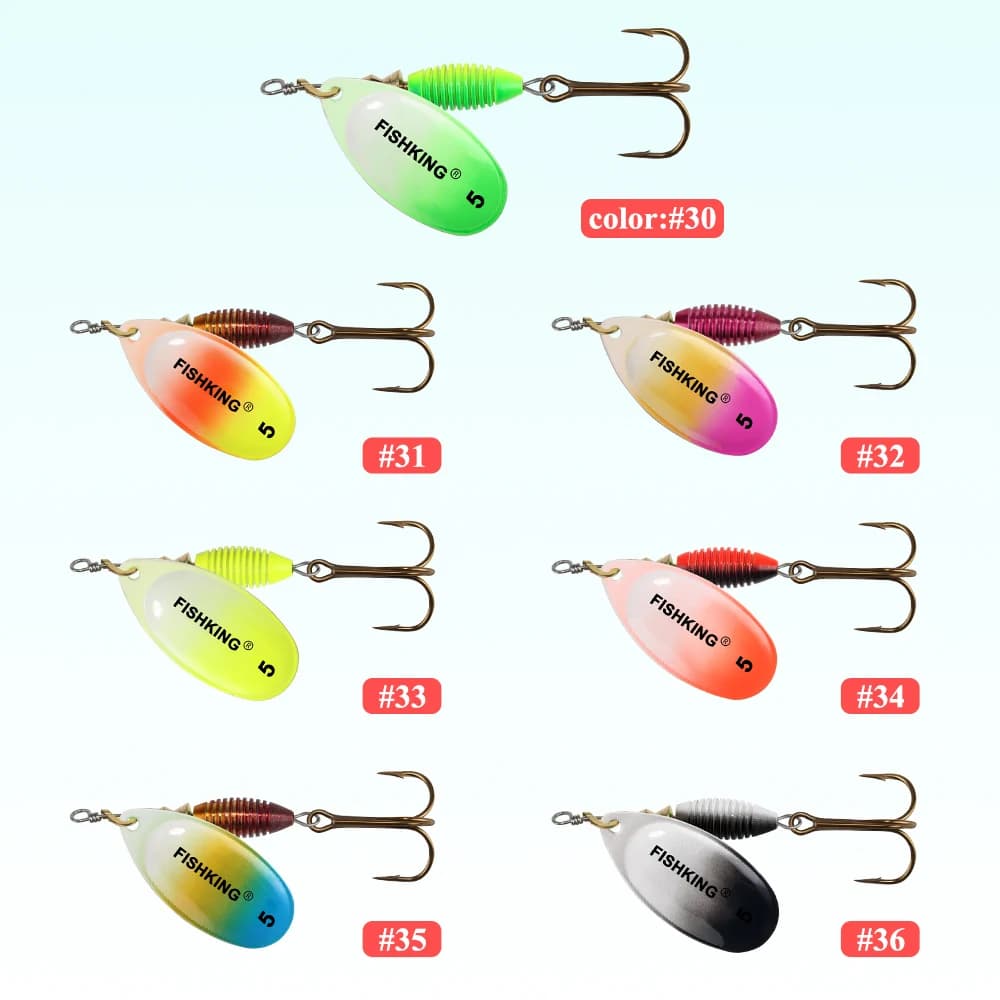 Leurre métallique spinner bait Fish King 4g à 14g pour brochet - Leurres durs de pêche
