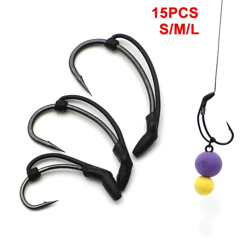15 kickers D rig aligneurs manchons hameçons carpe - accessoires terminal tackle pêche
