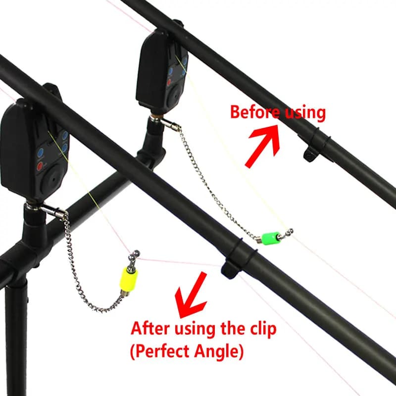 2 indicateurs d'alarme bobine pour pêche carpe - Swinger pour montage hair rig et méthode feeder