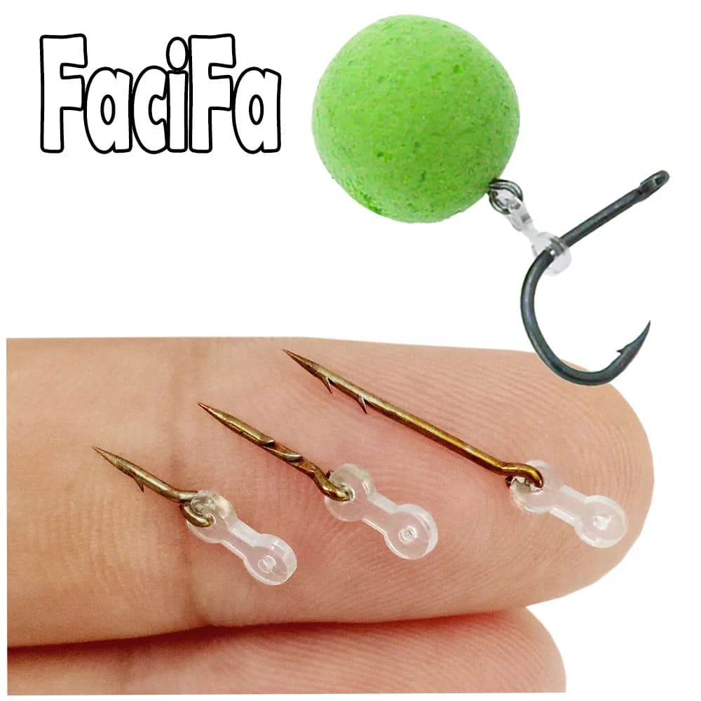 12pcs Metal Bait Spike Carp Fishing Accessories Bait Sting Boilies Pin with Clea