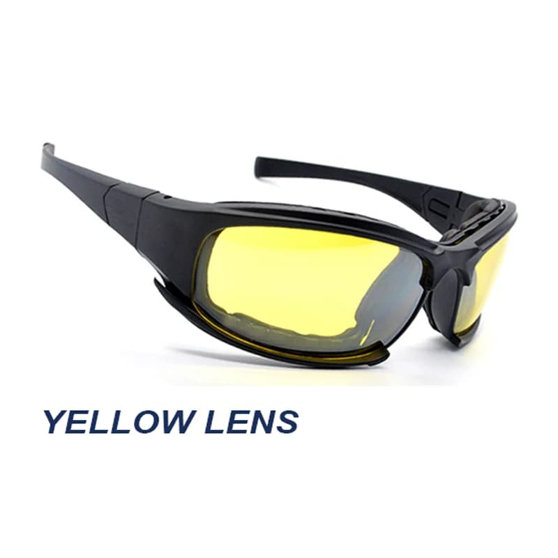 Lunettes Daisy X7 polarisées 4 verres interchangeables pour pêche, airsoft, randonnée - Hommes
