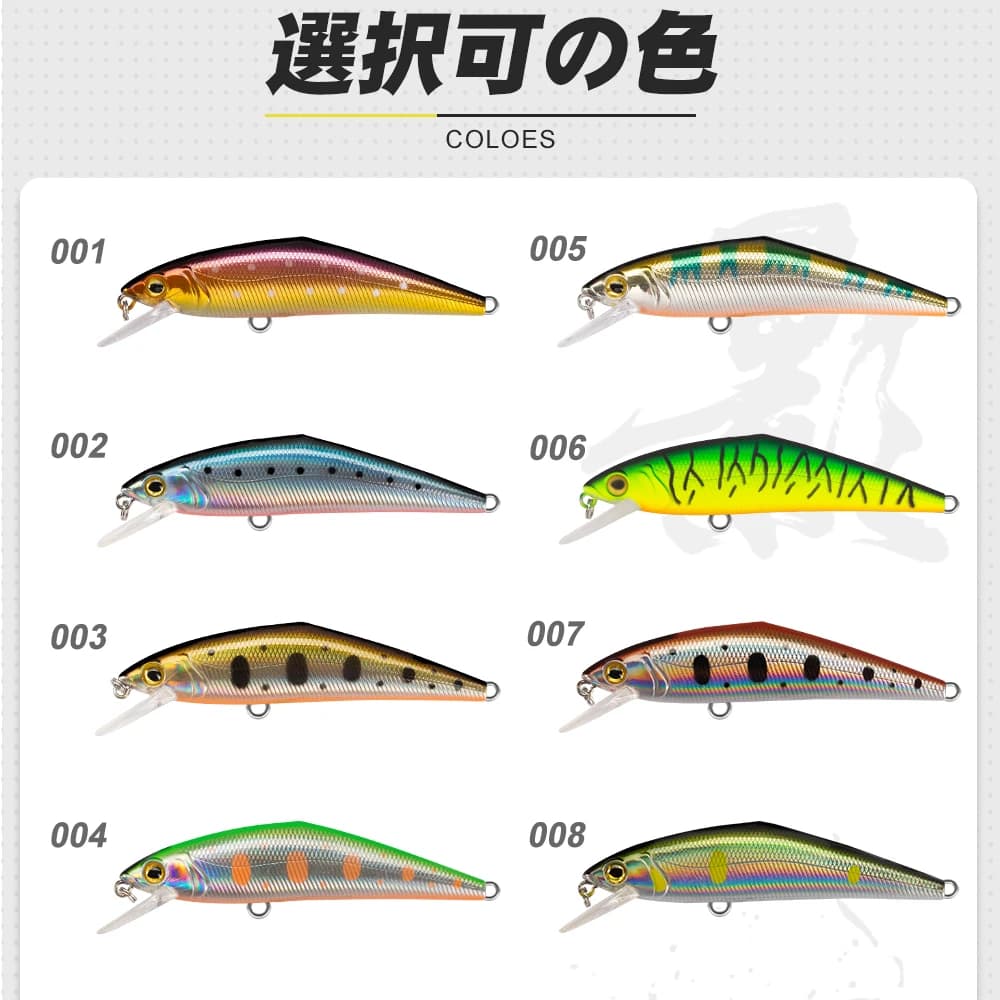 Leurre coulant minnow D-CONTACT 63mm-85mm - Wobbler qualité premium pour truite et black bass