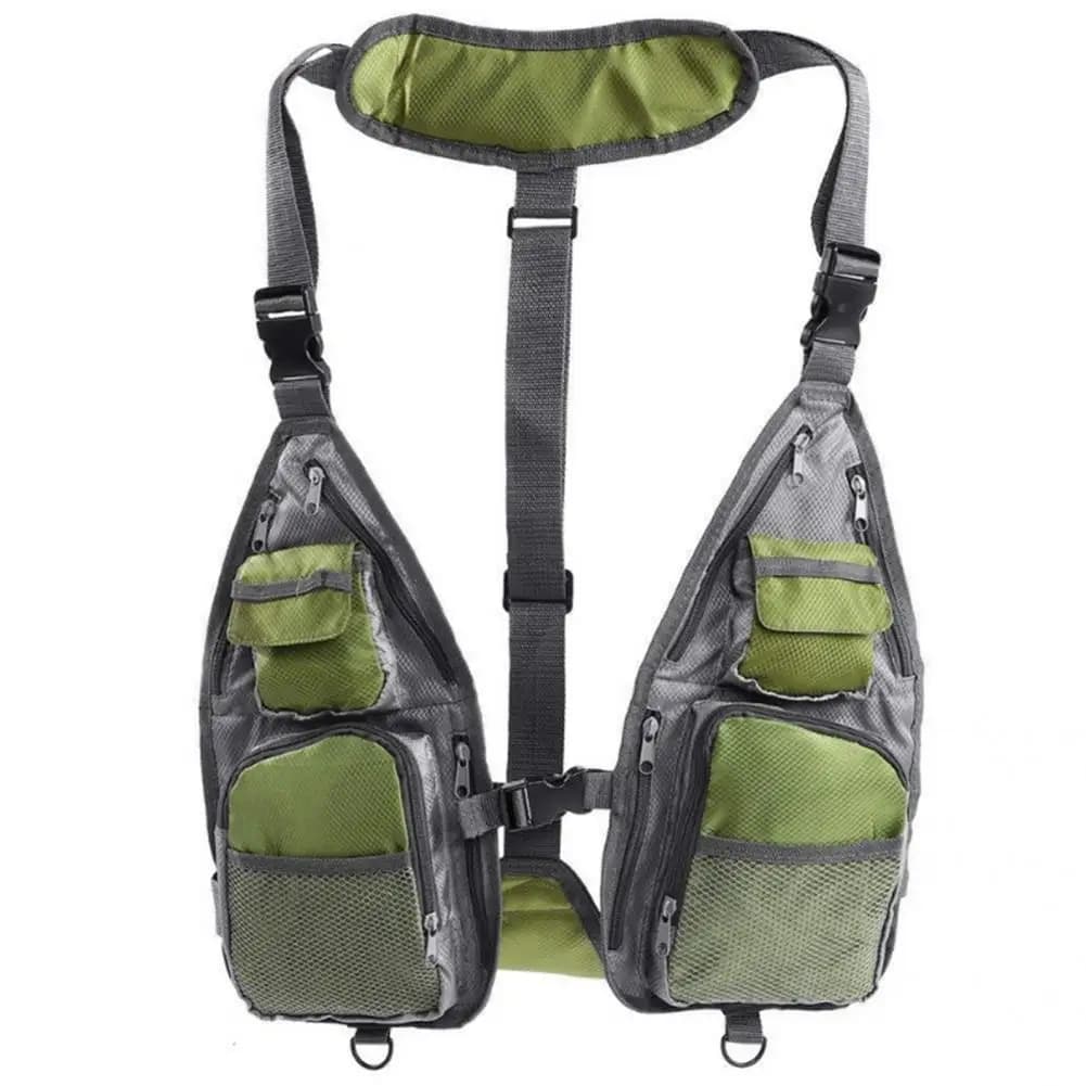 Veste de pêche légère respirante avec poches et côtés ouverts pour le trolling et multi-activités