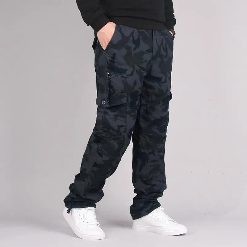 Pantalon homme casual outdoor randonnée chasse coton travail cargo tactique camouflage original