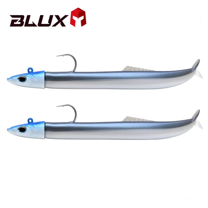Leurre souple BLUX FLASH SAND EEL 14g/27g pour bar et prédateurs marins - appât artificiel
