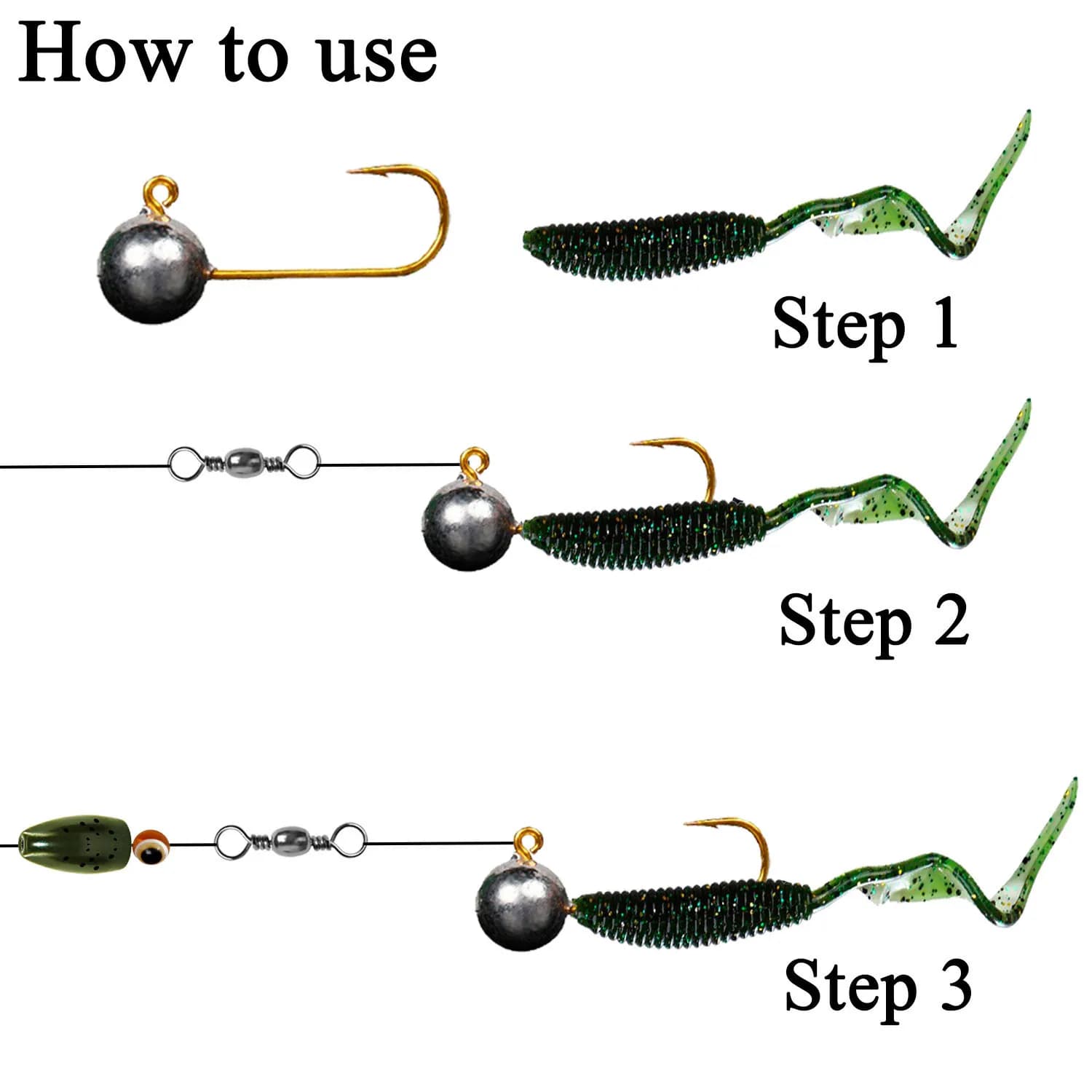 Lot de 10 hameçons plombés micro jig 1g à 5g pour pêche fine et leurres souples