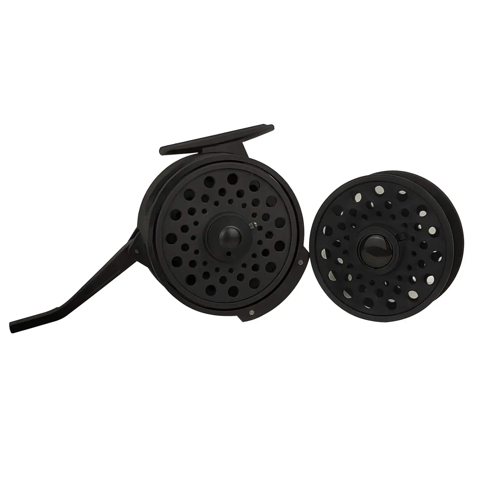 Moulinet à mouche automatique Aventik ultra léger pour pêche à la nymphe, design européen, en graphite avec sac filet