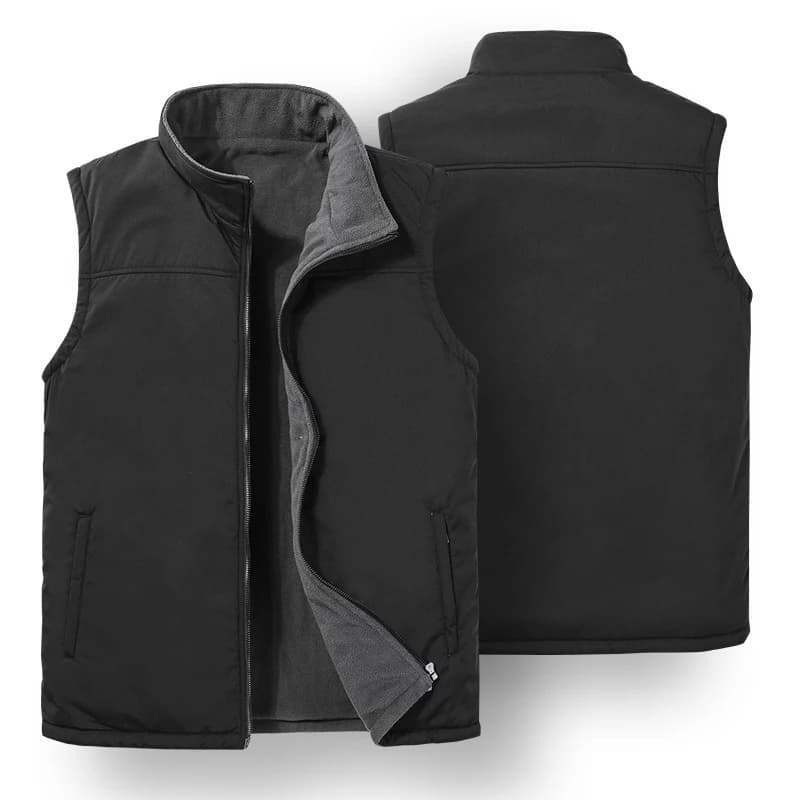 Veste polaire chaude sans manches homme hiver pour pêche et loisirs en plein air