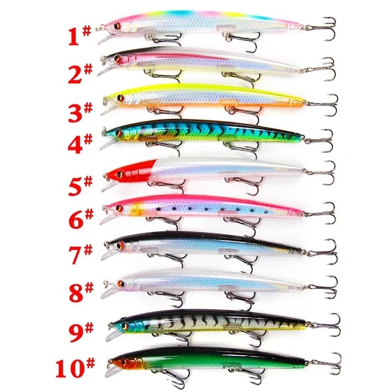 Leurre minnow 135mm wobblers crankbait dur pour carpe pike pêche carnassiers classique