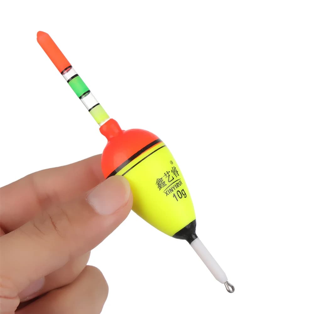Flotteur lumineux de pêche nocturne 2 styles boule et bâton Eva pour camping et extérieur