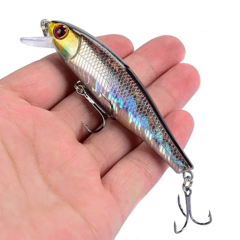 Leurre souple japonais 8.5cm pour brochet et perche, appât plongeant professionnel jerkbait