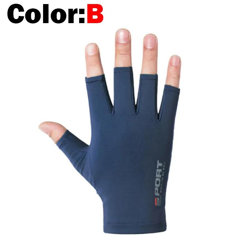 Gants de pêche mi-doigts homme femme été - protection UV anti-dérapage pour pêche sportive