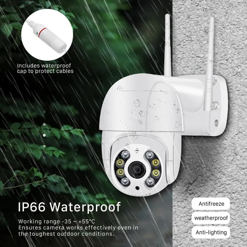 Caméra IP extérieure 5MP wifi détection humaine AI audio - Surveillance pour bateau de pêche
