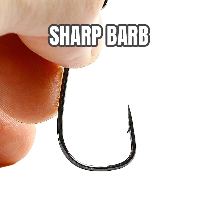 20 hameçons offset supercontinent à grand anneau - acier carbone pour crankbaits et leurres