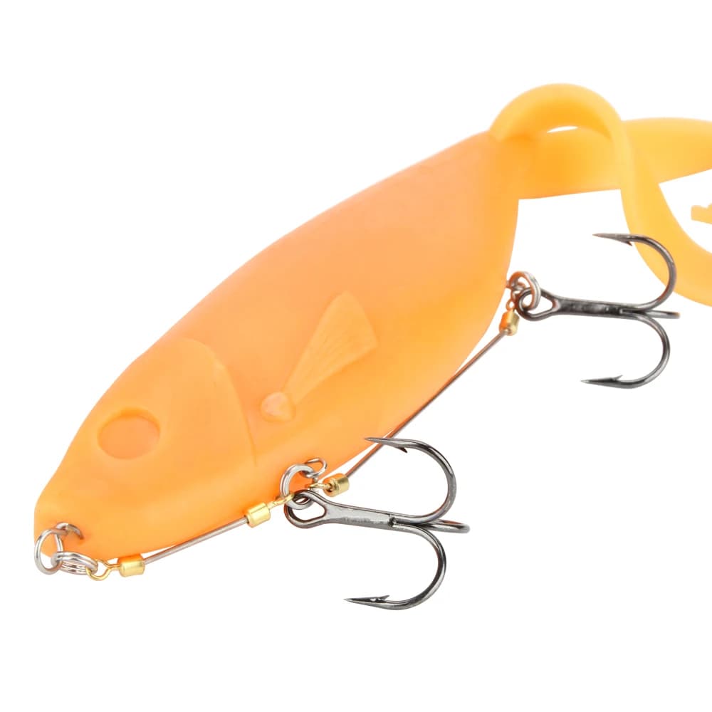 Montage Spin Rig avec Hameçons Double pour Brochet et Leurres Souples Shad Belly Stinger