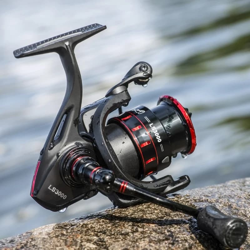 Moulinet spinning Linnhue 1000 2000 3000 double grip bobine profonde pêche carpe