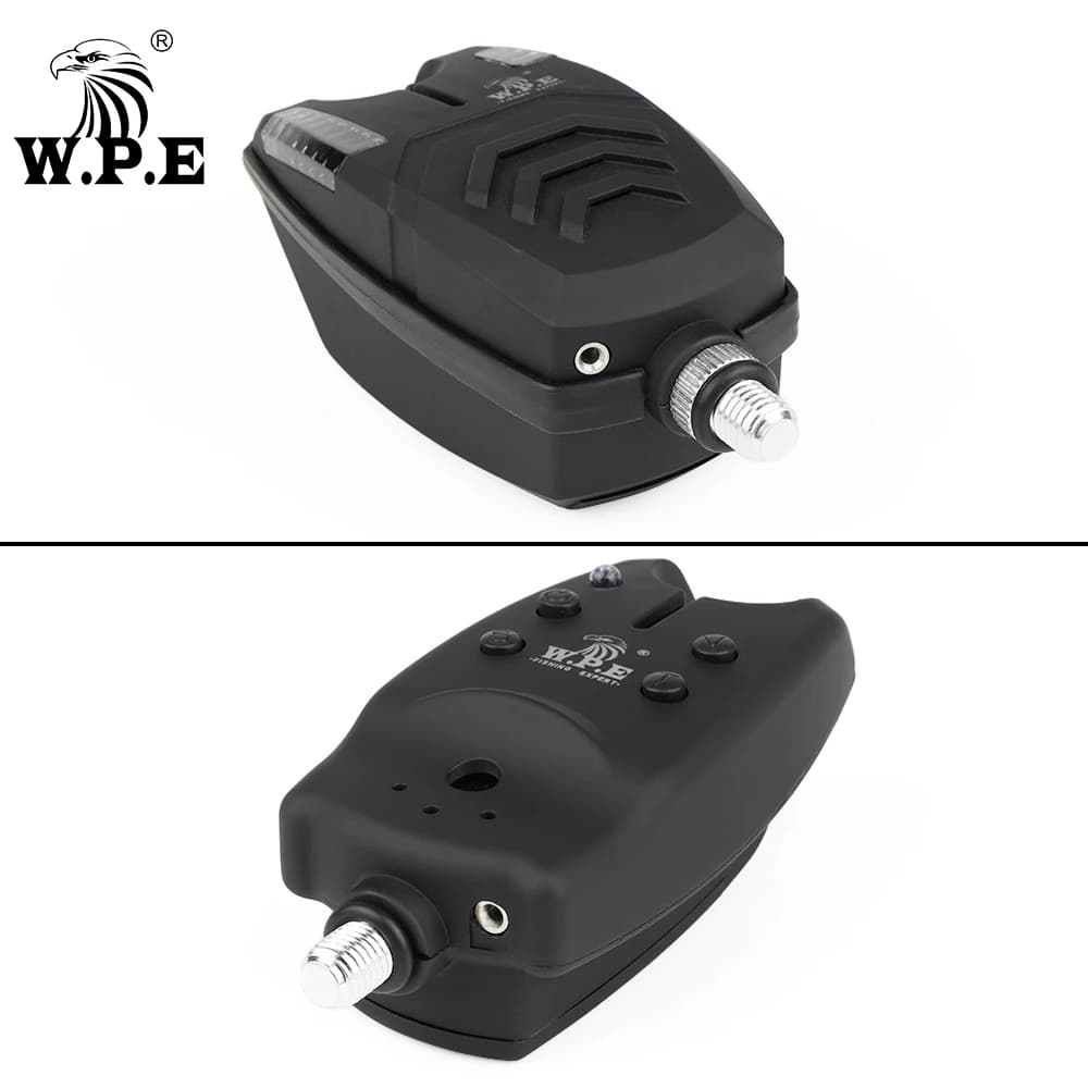 Alarme électronique sans fil W.P.E pour carpe - Kit pêche avec LED, son et accessoires carpage complets