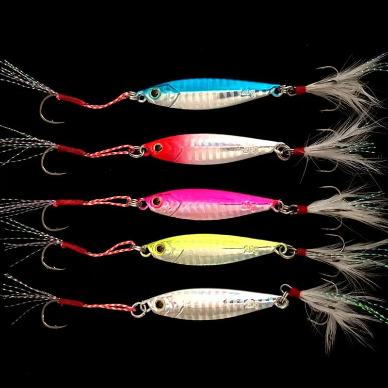 Leurre métal jigbait slow shaking pour la pêche du bord, leurre artificiel 7g à 60g en