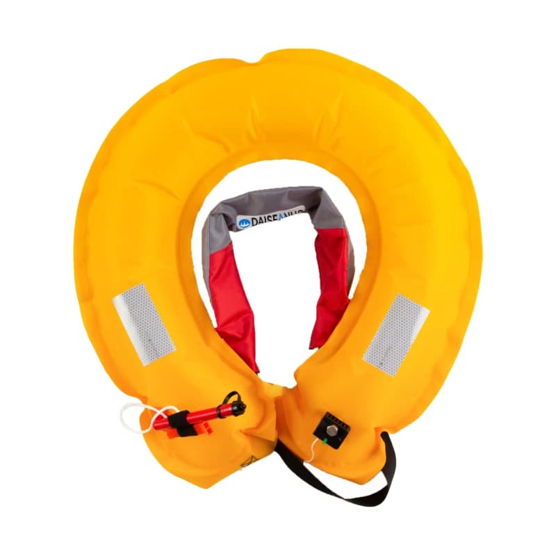 Gilet de sauvetage gonflable automatique Daiseanuo - Ceinture PFD avec poche pour pêche en mer et navigation