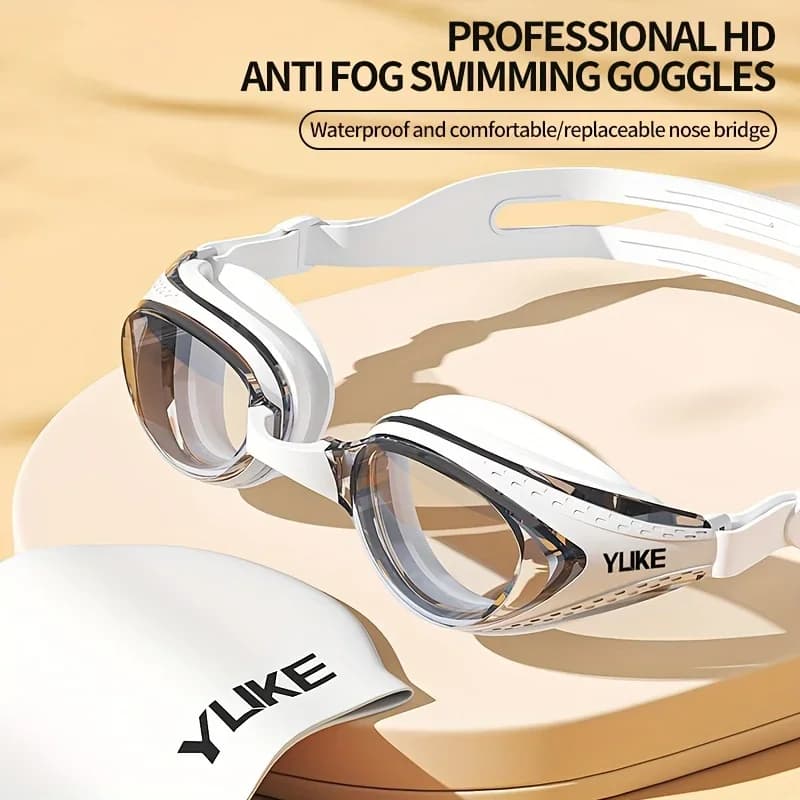 Lunettes de natation YUKE professionnelles HD étanches confortables anti-buée UV sport nautique hommes femmes
