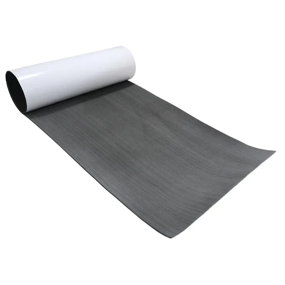Tapis de pont EVA antidérapant 2400x600mm pour bateau kayak yacht revêtement auto-adhésif surface moelleuse et monochrome