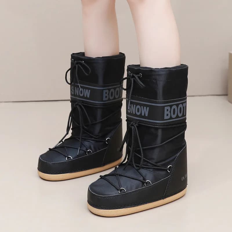 Bottes spatiales femme tendance hiver - Chaussures sport étanches antidérapantes pour ski voyage