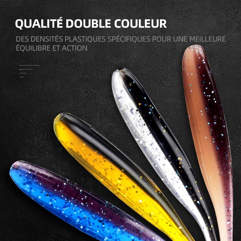 Leurres souples silicone MEREDITH Easy Shiner pour la pêche de la carpe, tailles 50mm 65mm 75mm 100mm