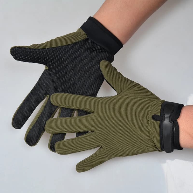 Gants tactiques légers respirants pêche été non-dérapants hommes femmes équitation doigts complets