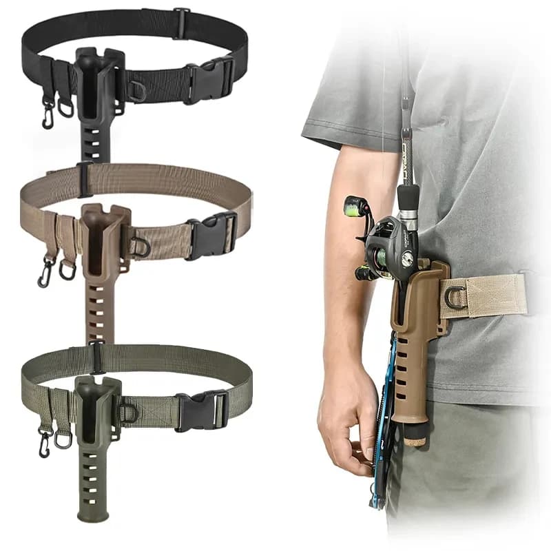 Porte-canne réglable ceinture - Support canne à pêche portable pour pêche sportive et détente en plein air