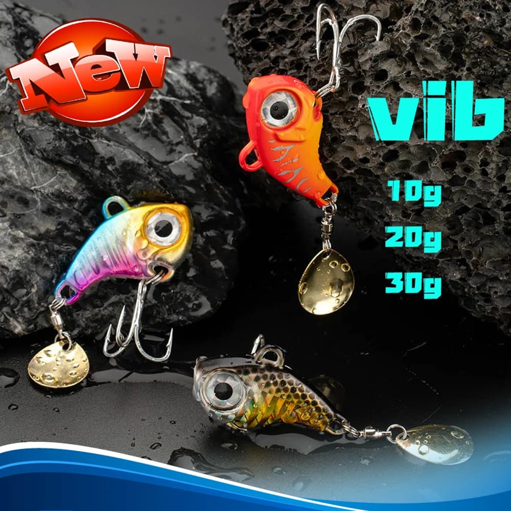 Leurre métal vibrant wobble spinner 10g 20g 30g pour la pêche aux leurres artificiels