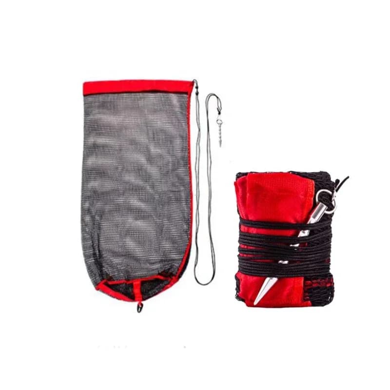 Filet de pêche pliable à mailles épaisses - Sac de transport pour poissons vivants et matériel