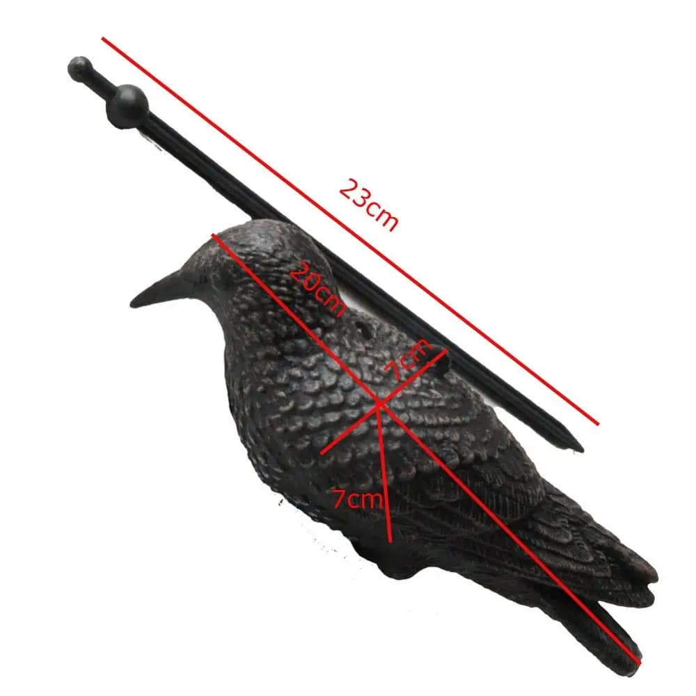 Leurres étourneaux chasse GUGULUZA 3D oiseaux plastique sans ailes réalistes accessoires extérieur