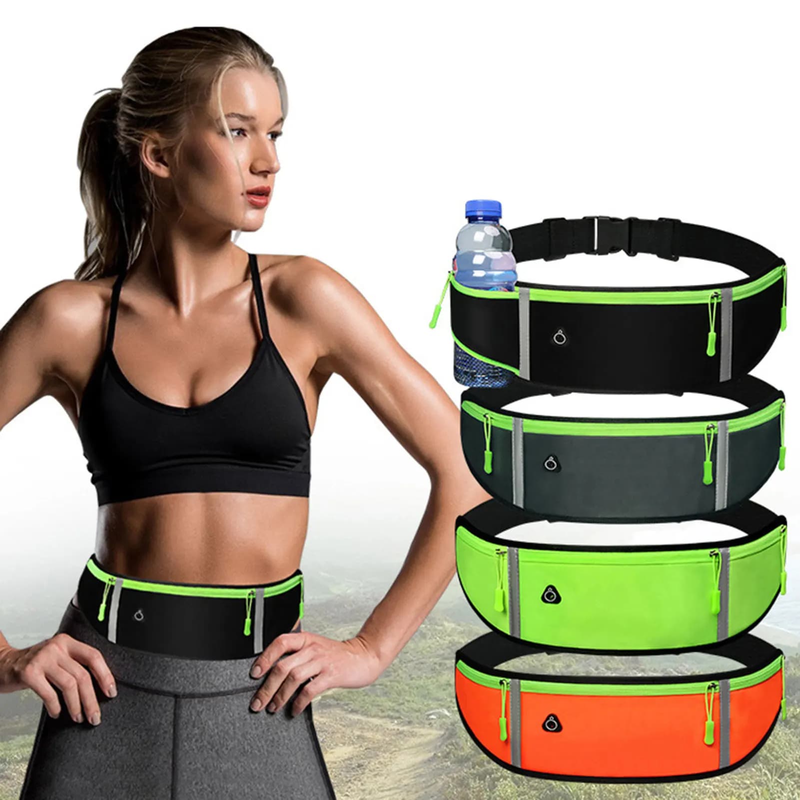 Sac banane running téléphone étanche ceinture - Randonnée casual quotidien extérieur fanny pack