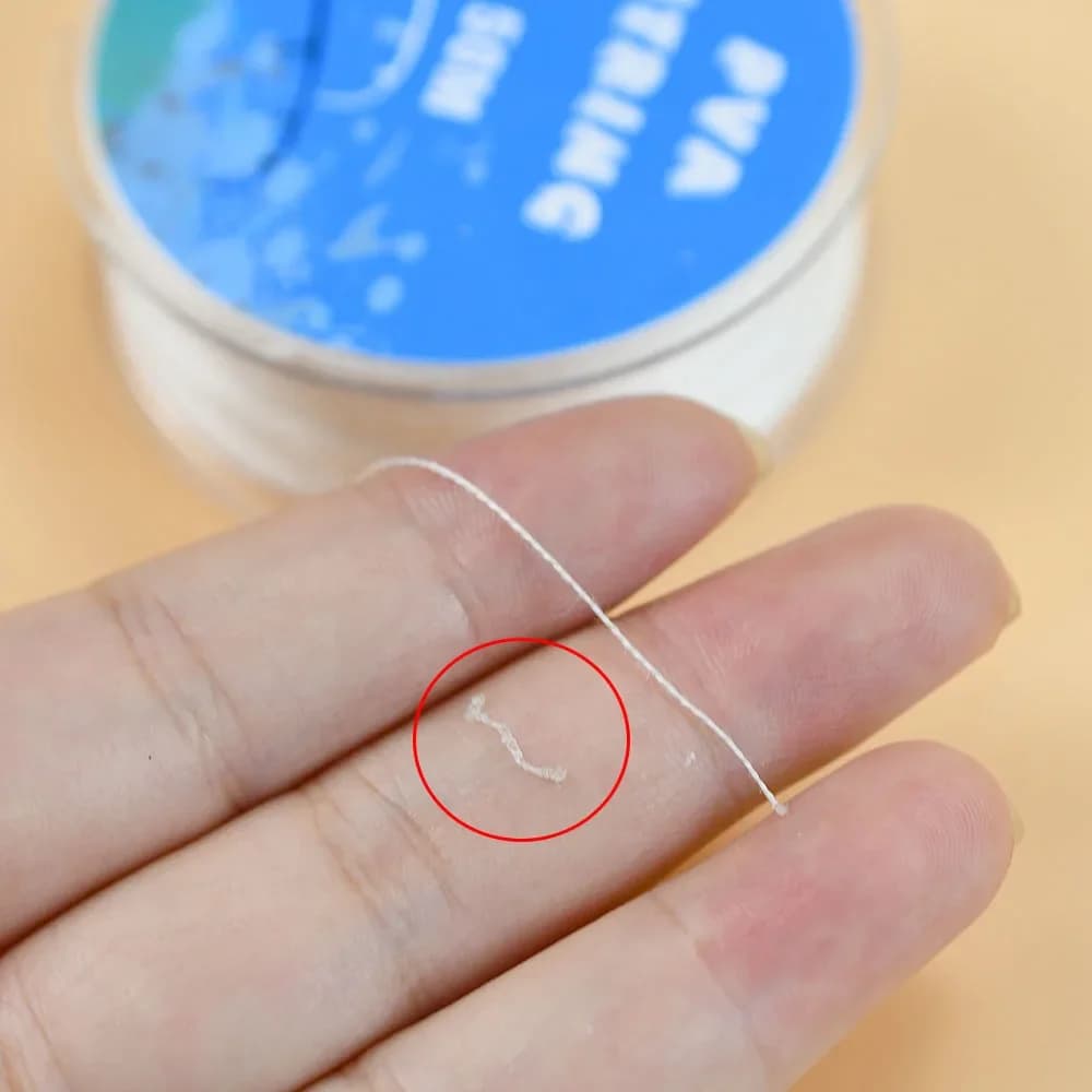 Fil PVA 50m pour pêche carpe - Fil soluble amorce boilies - Ligne dissolution rapide eau