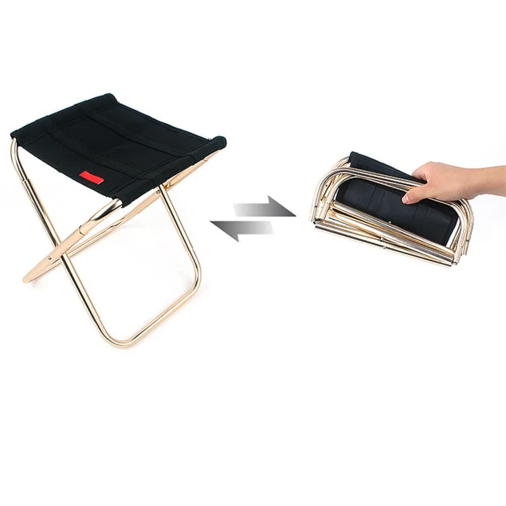 Chaise extérieure légère pliable à dossier tissu ouverture rapide pour pêche et plage
