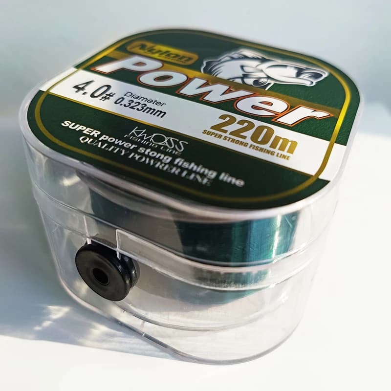 Ligne de pêche fluorocarbone salée coulissante 220m pour carpe, bateau et mer