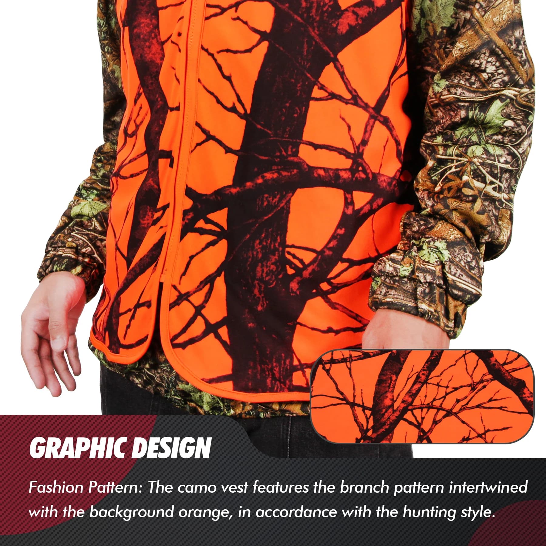 Gilet tactique homme GUGULUZA M-4XL orange pêche randonnée chasse séchage rapide polyester respirant