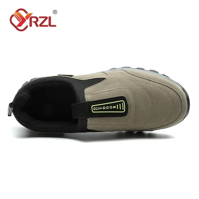 Chaussures de randonnée pêche homme YRZL en daim respirant, antidérapantes pour pêche en montagne et rivière