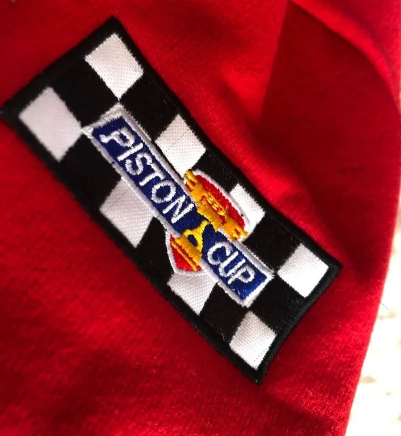 Veste baseball américaine oversized rouge brodée pour homme style Harajuku Y2K décontracté