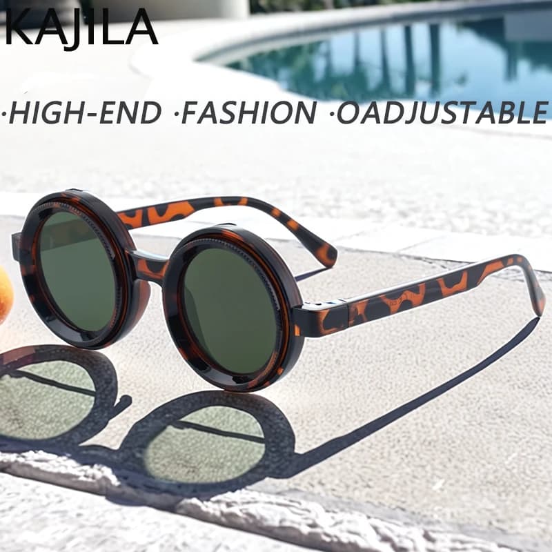 Lunettes de pêche polarisées Steampunk ND9 avec verres ajustables pour réduire l'éblouissement en mer