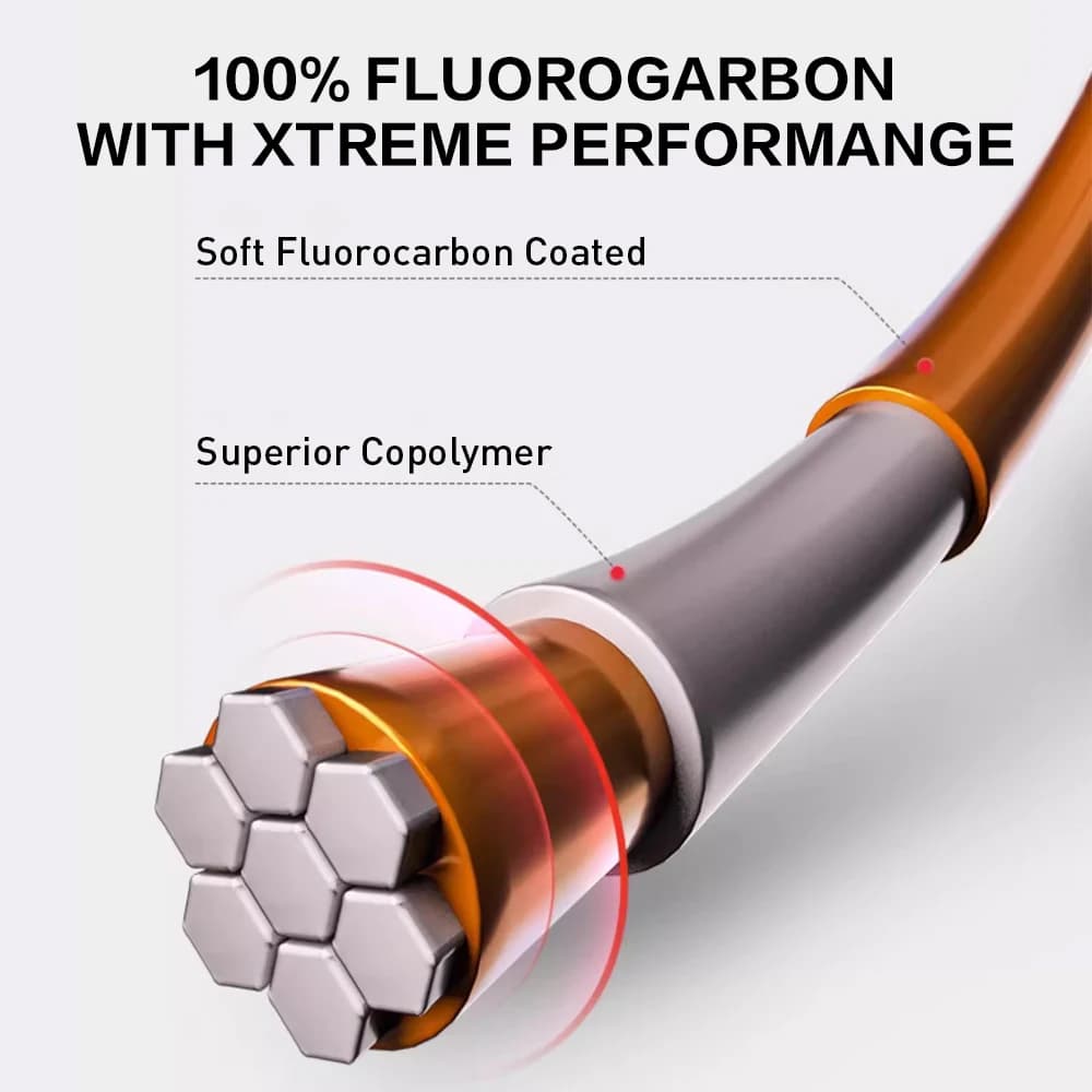 Ligne fluorocarbone ZUKIBO Super Soft Japan Carbon 50M invisible et résistante à l'abrasion