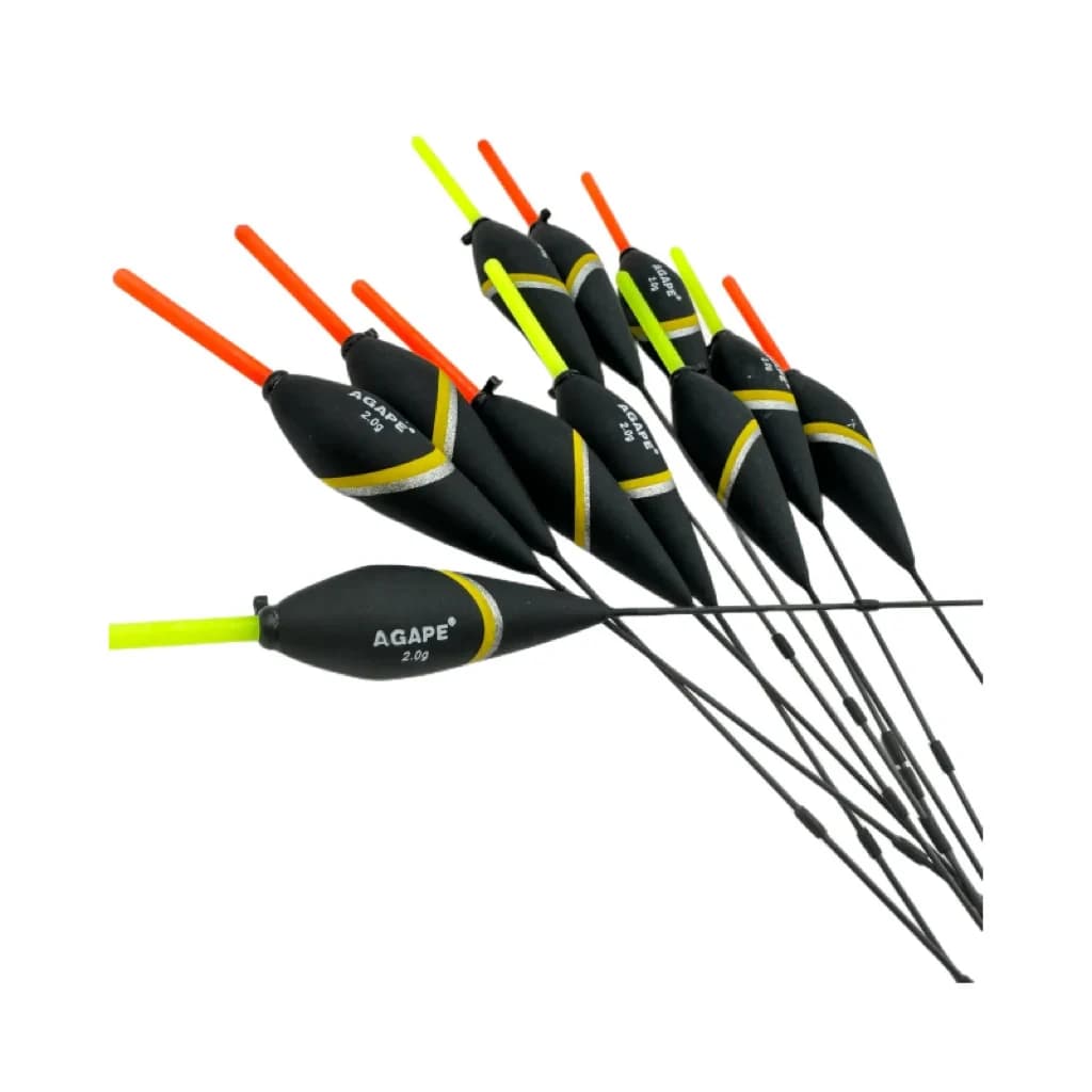 10 flotteurs balsa pour canne longue - poids 0.5g/1.0g/2.0g - Agape marque professionnelle