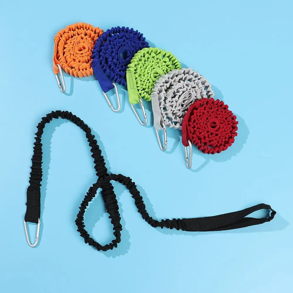Sangle de sécurité ajustable pour pagaie de kayak et canne à pêche avec mousqueton - Accessoire bateau