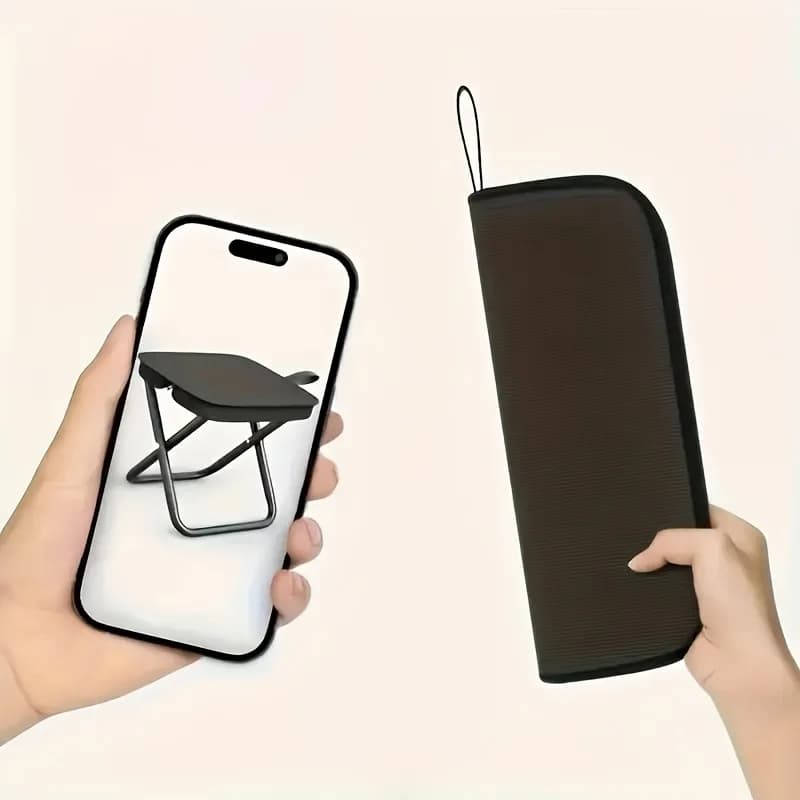 Tabouret pliant portable léger pour pêche - Siège compact sac à main pour randonnée camping et plage