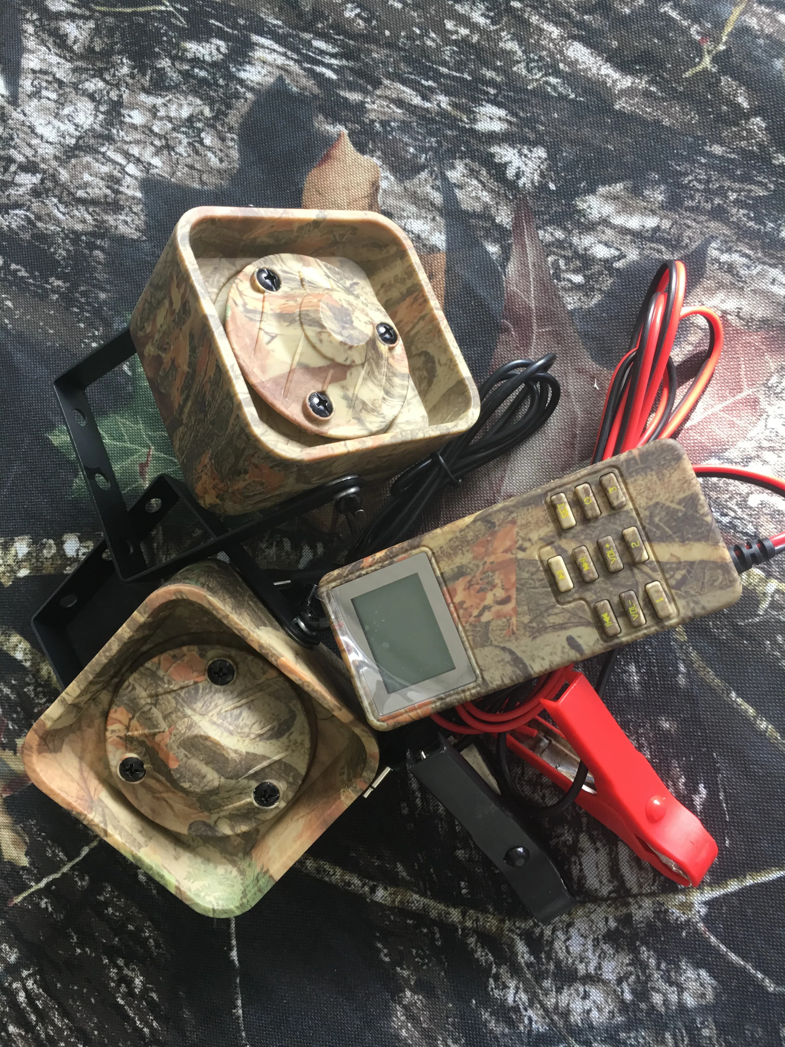 Leurre de chasse extérieur avec lecteur MP3 intégré pour sons multiples de canards
