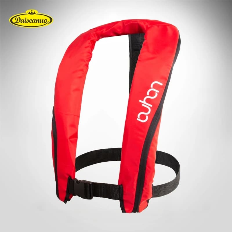 Gilet de sauvetage auto-gonflant professionnel 100N-150N pour pêche, rafting et sports nautiques
