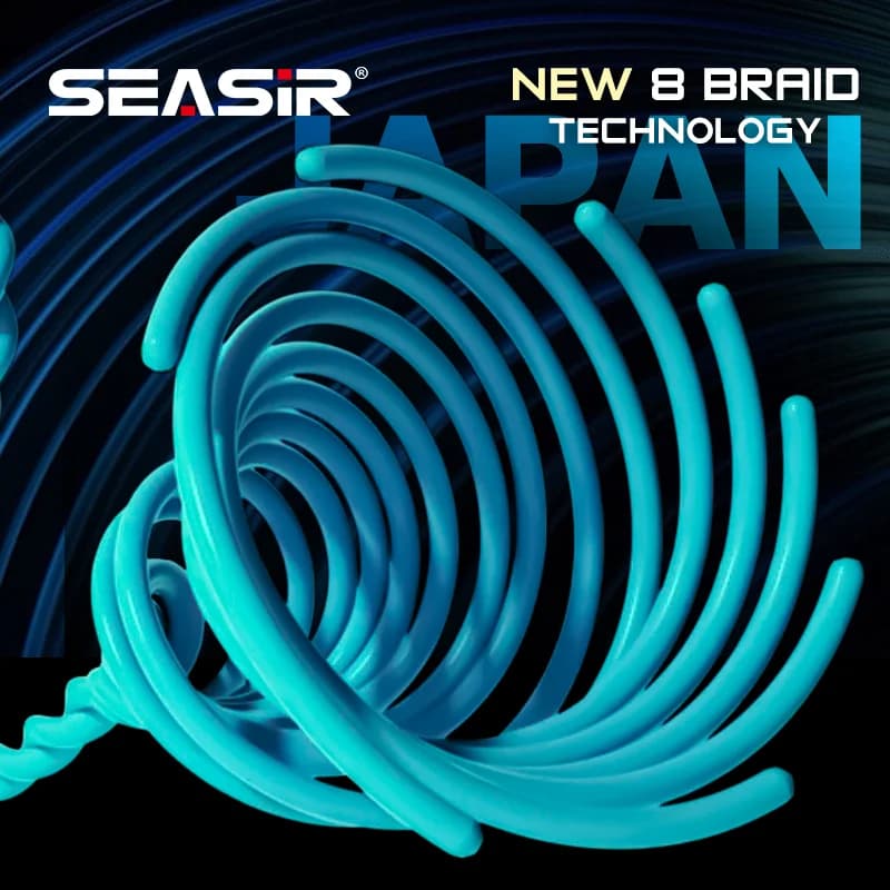 SEASIR P-Series Black Spider PE Line 8 - Ligne tressée 150m 16-46Lb - Multifilament haute résistance améliorée